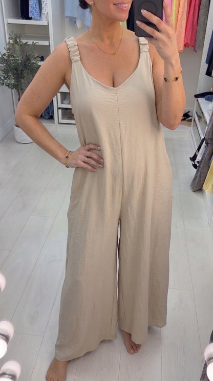 Savita Plain Loose Fit Jumpsuit
