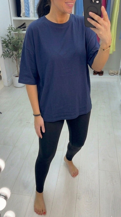 Lena Plain Loose Fit T-Shirt