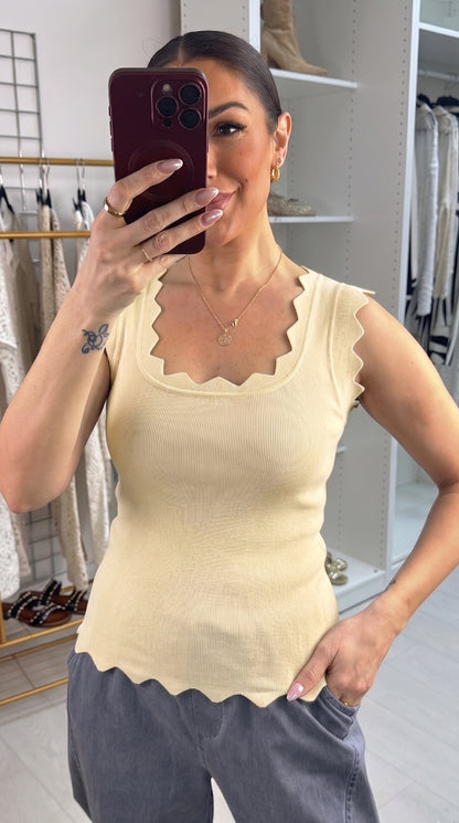 Lyndsey Zig Zag Trim Vest