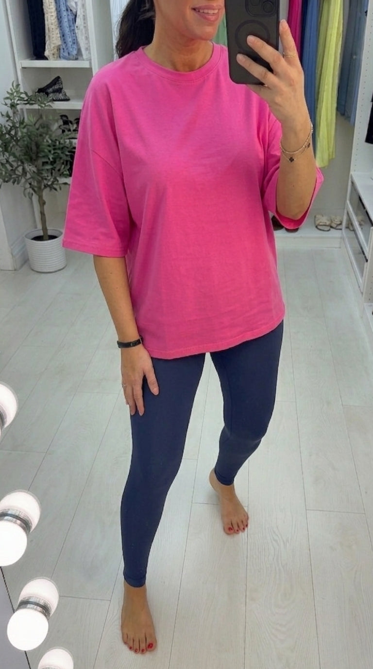 Lena Plain Loose Fit T-Shirt