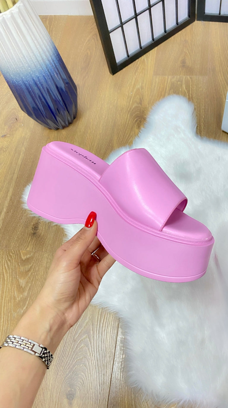 Addie Wedge Platform Mule Slider
