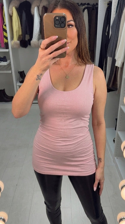 Rilah Square Neck Jersey Vest Top
