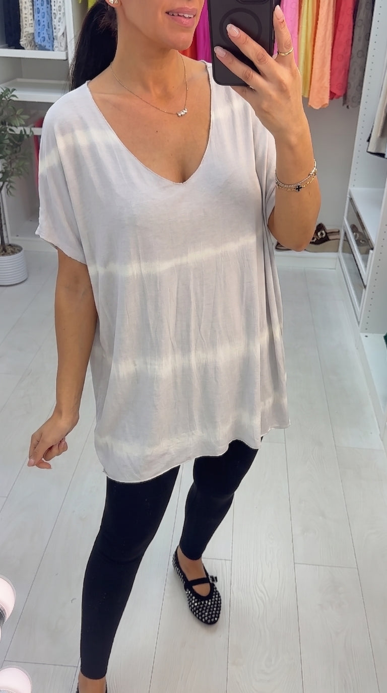 Kimelda Oversized Super Lightweight Jersey Tie Dye T-shirt