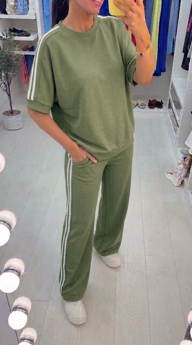 Lucy Loose Fit Side Stripe Detailed Loungewear Set