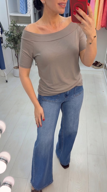 Roslin Plain Scoop Neck Top