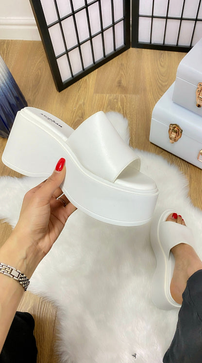 Addie Wedge Platform Mule Slider