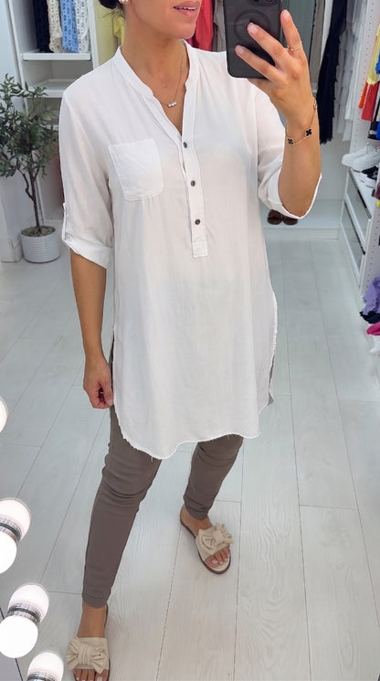 Charter Diamante Angel Wing Back Tunic