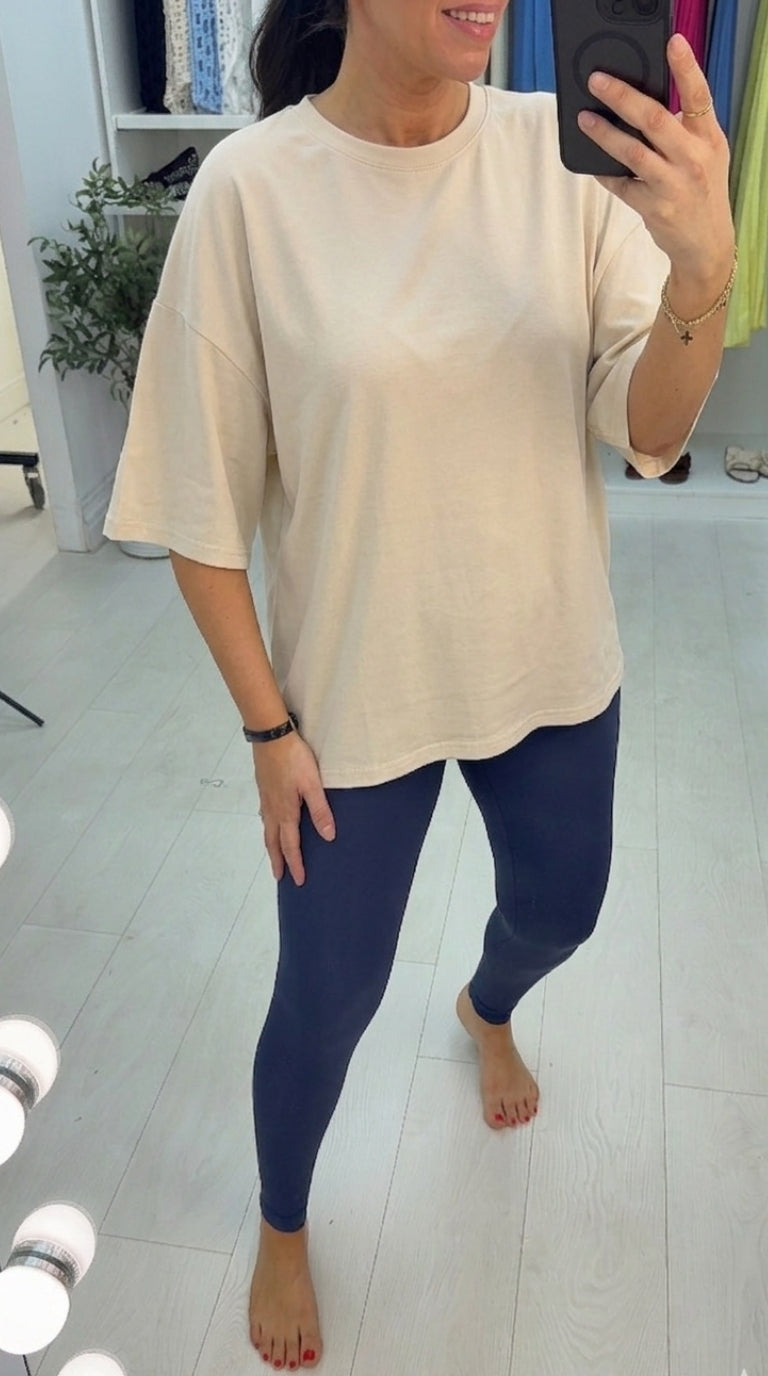 Lena Plain Loose Fit T-Shirt