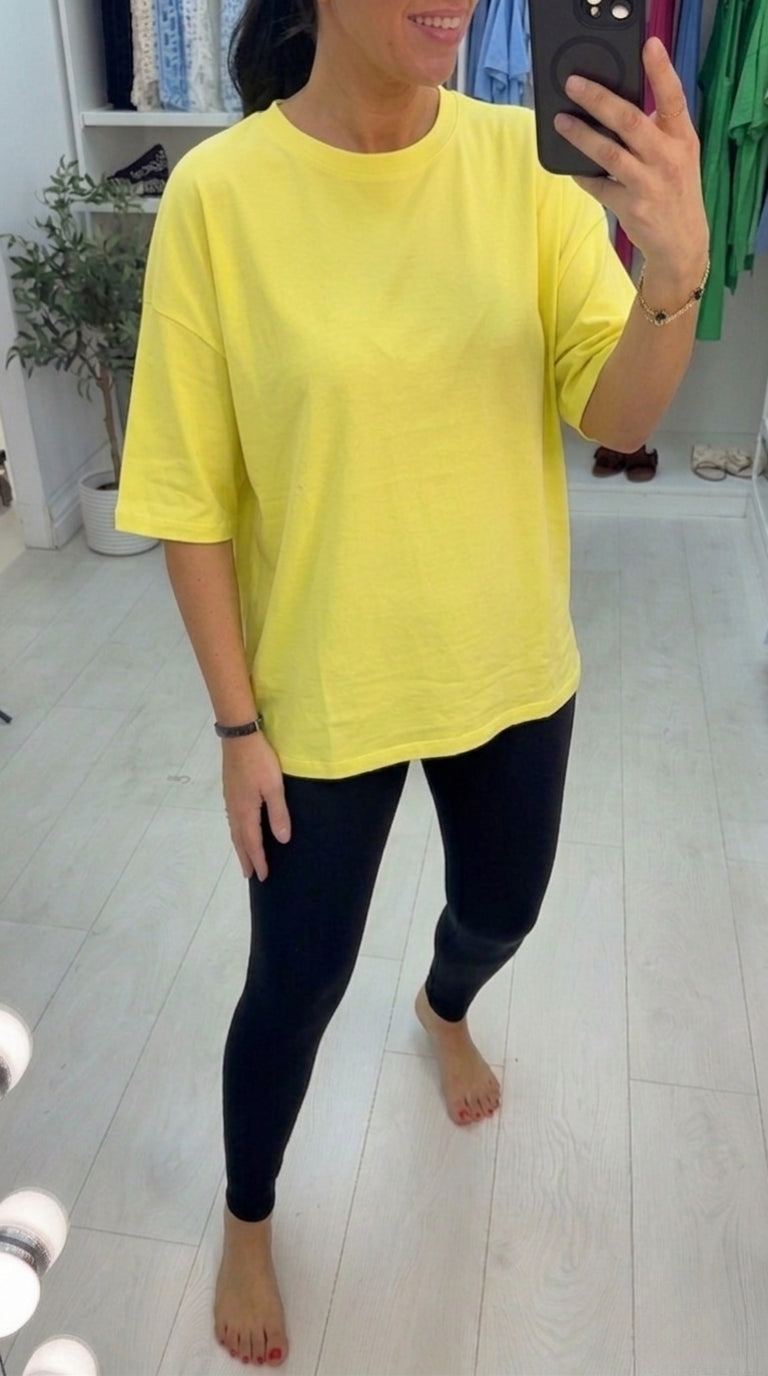 Lena Plain Loose Fit T-Shirt