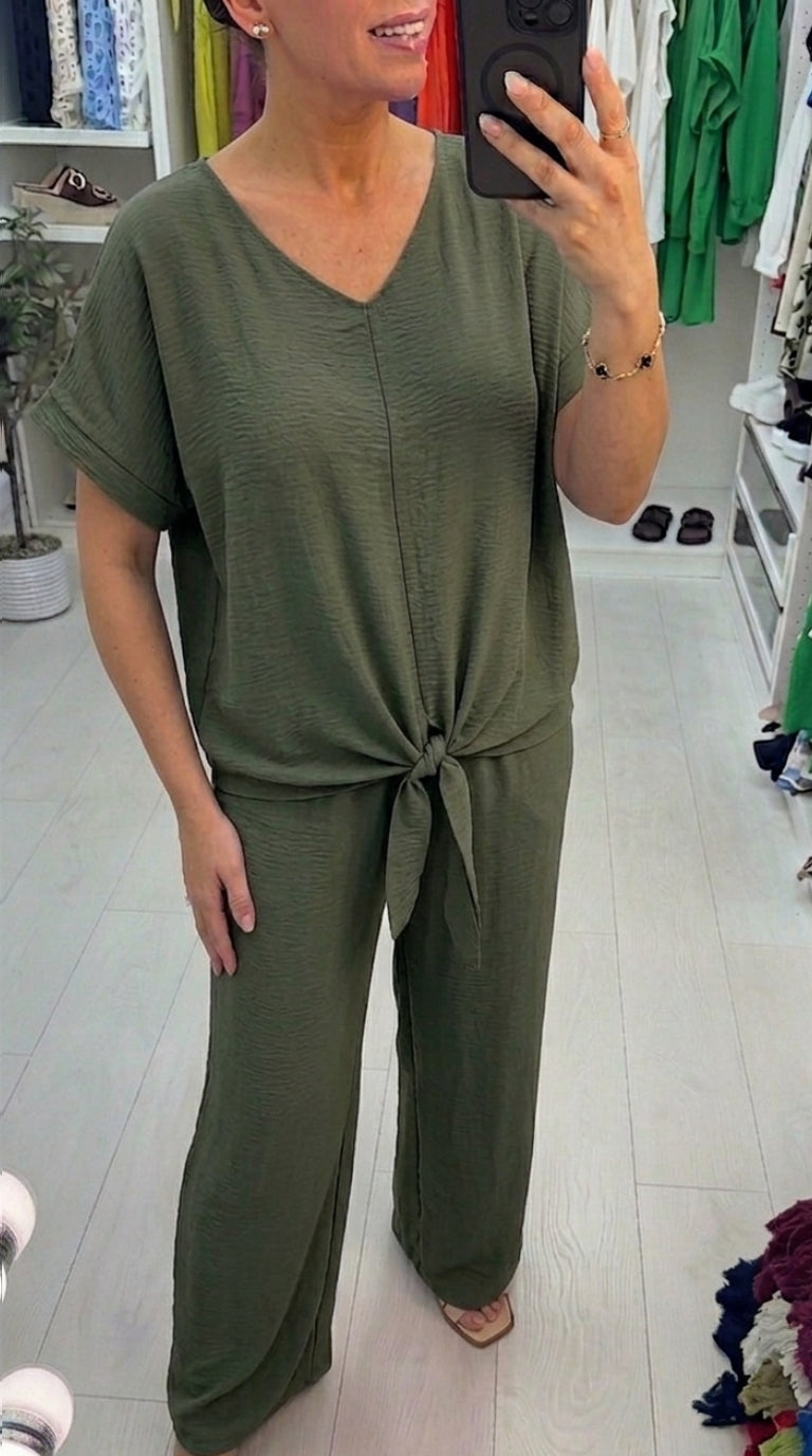 Dimelo Tie Front Co-ord Set
