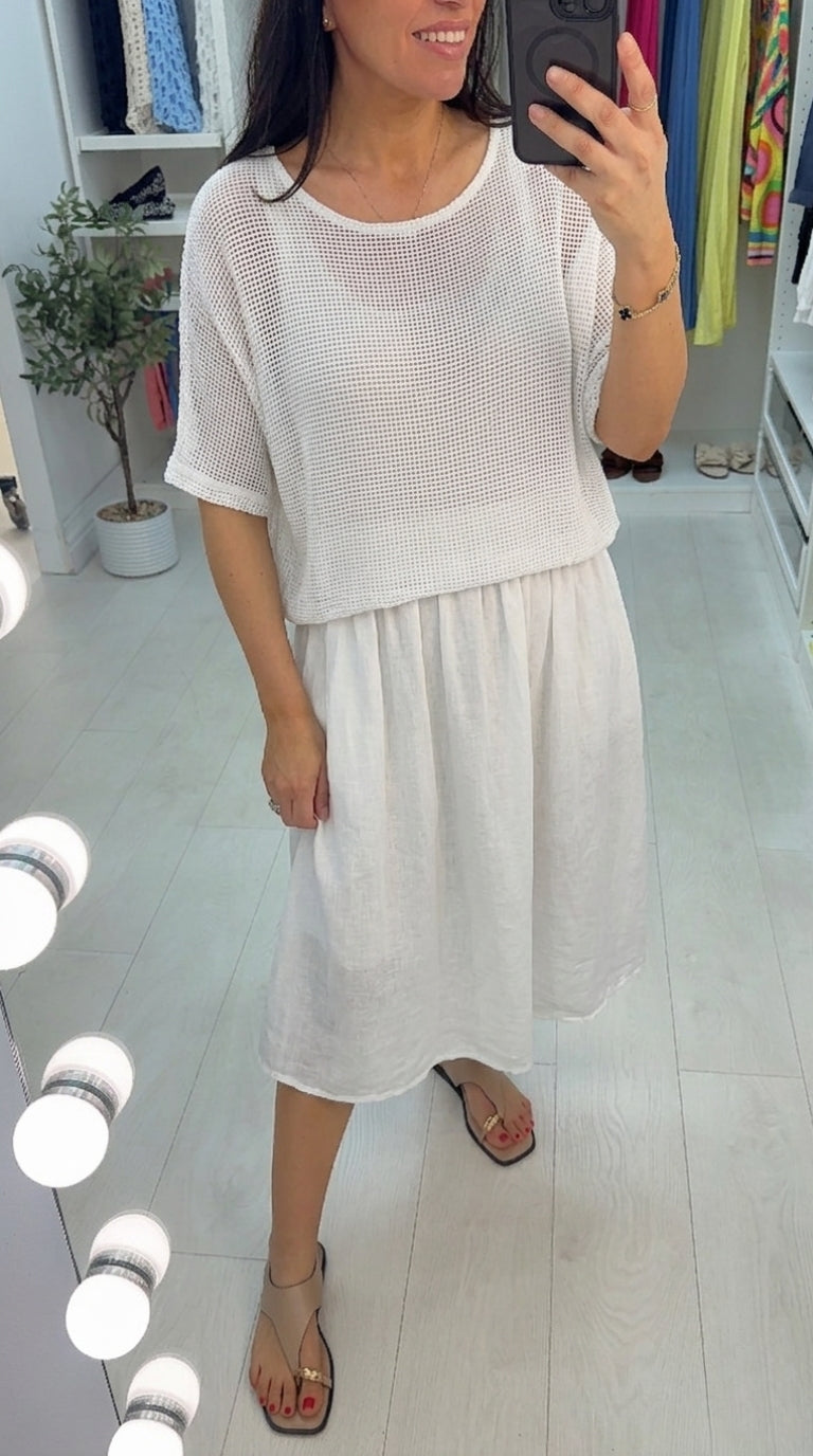 Pheobe Plain Loose Fit 2-In-1 Maxi Dress