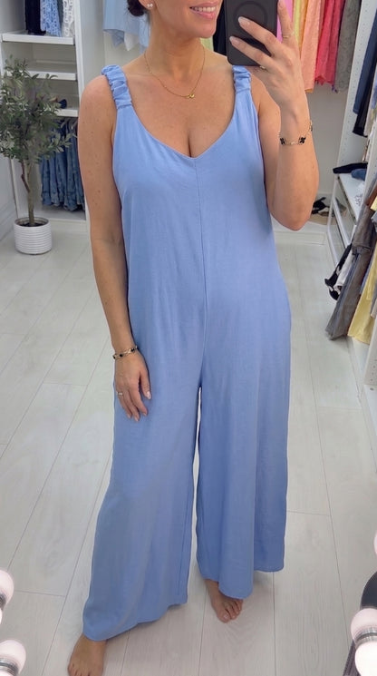 Savita Plain Loose Fit Jumpsuit