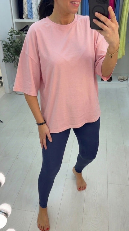 Lena Plain Loose Fit T-Shirt