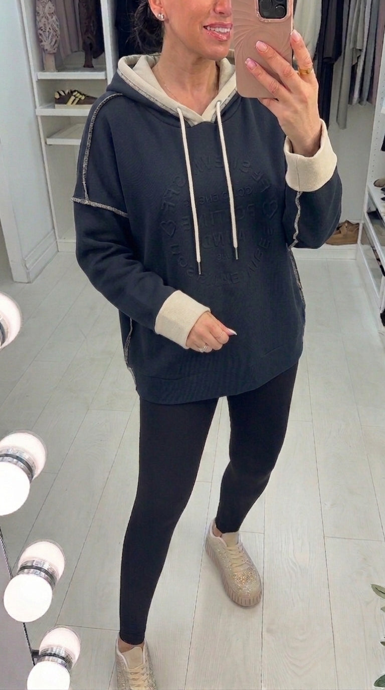 Baylee Positive Slogan Hoodie