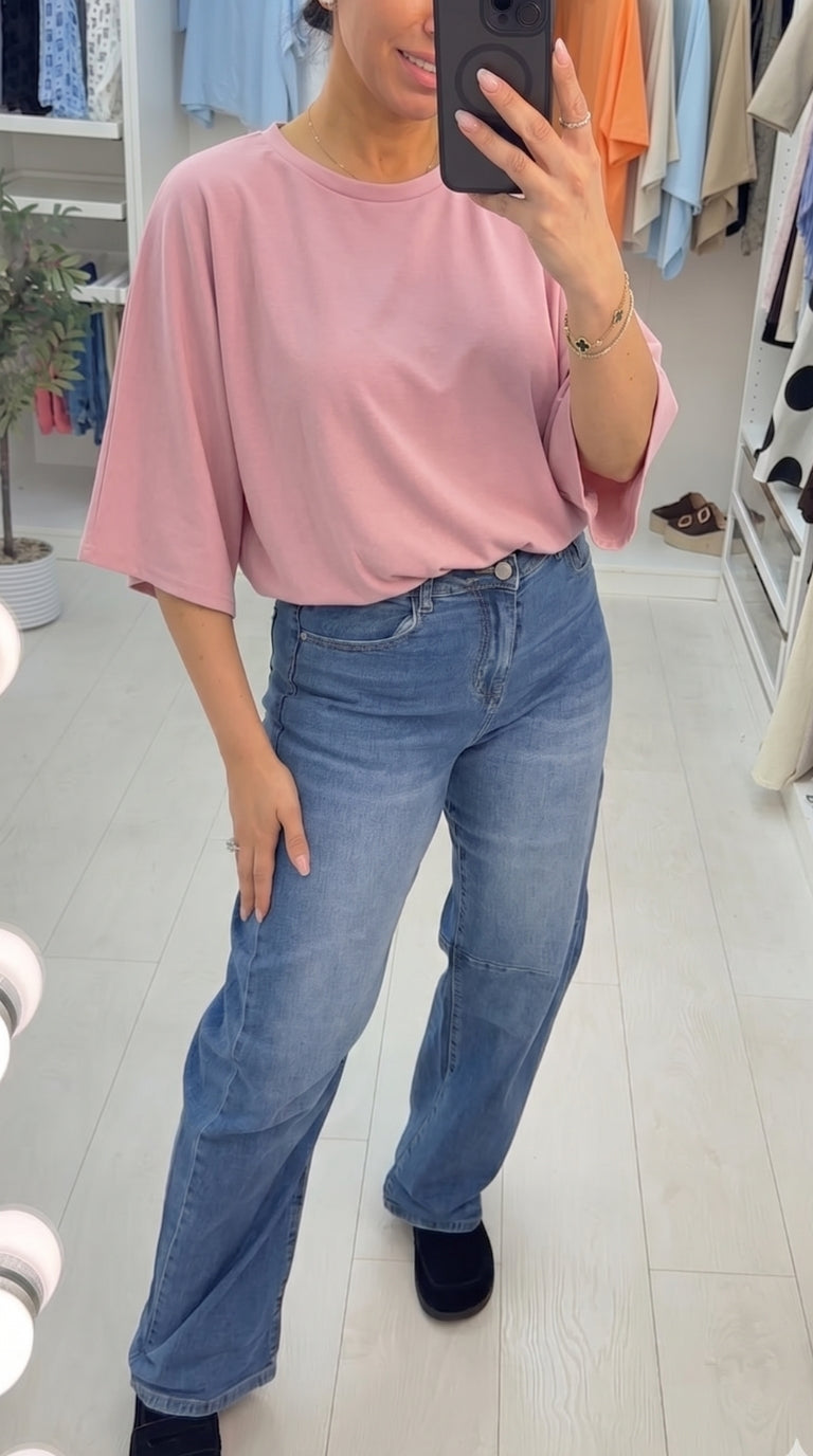 Ellis Plain Bubble Hem T-Shirt