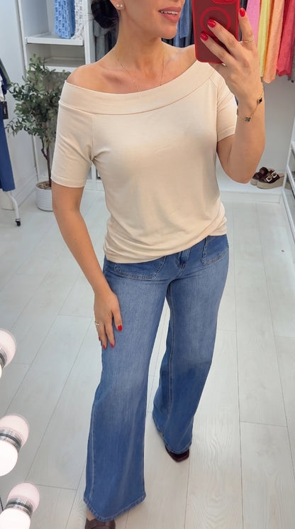Roslin Plain Scoop Neck Top