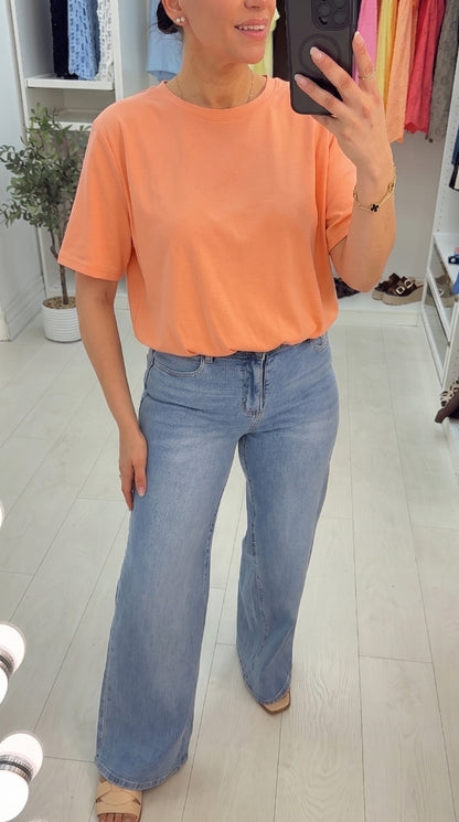 Jolly Plain Bubble Hem T-Shirt