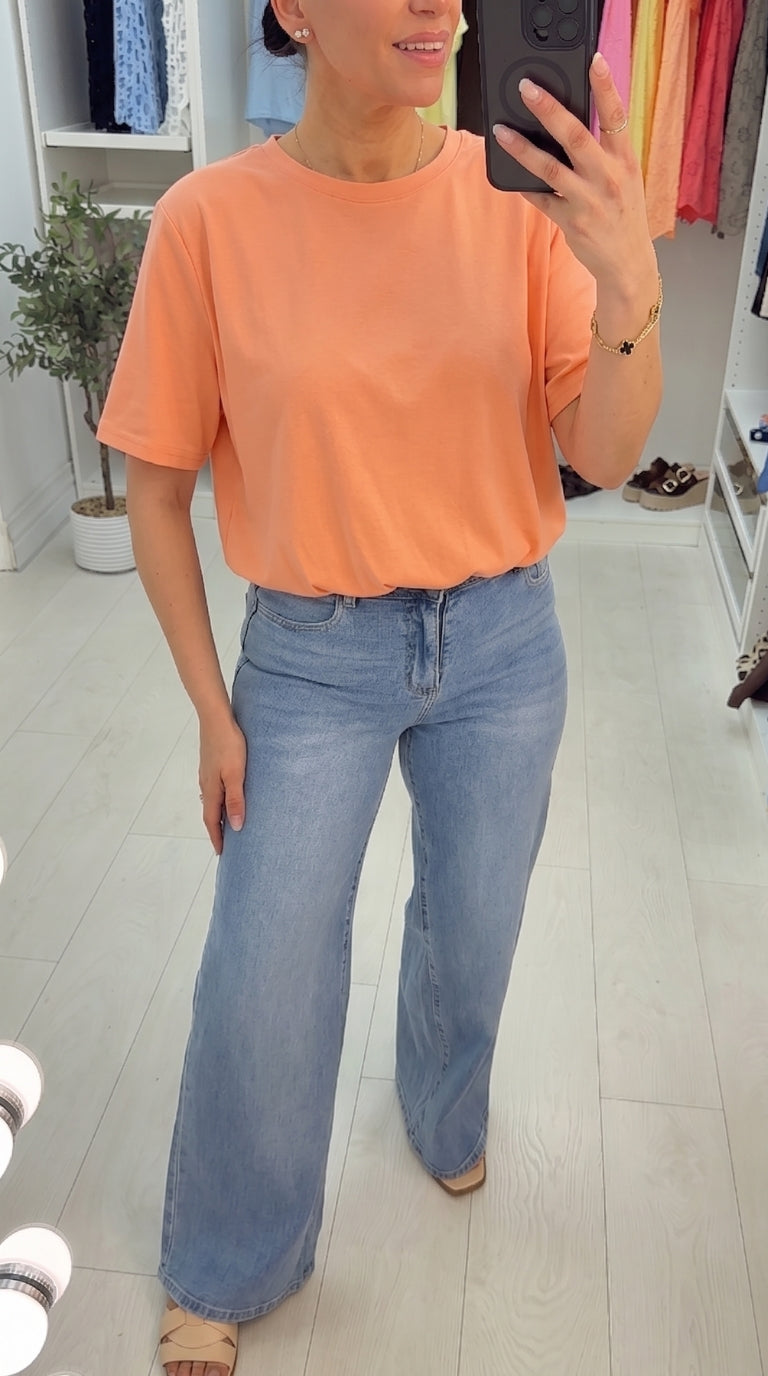 Jolly Plain Bubble Hem T-Shirt