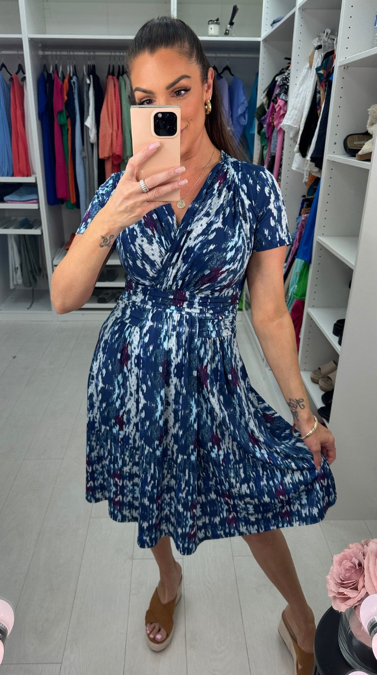 Alexis Abstract Print Dress