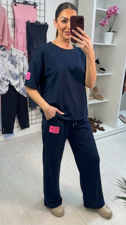 Maggie Plain 'Life Isn't Perfect' Slogan Co-Ord Set