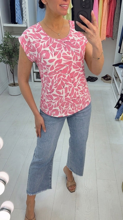 Mirella Geometric Print Top