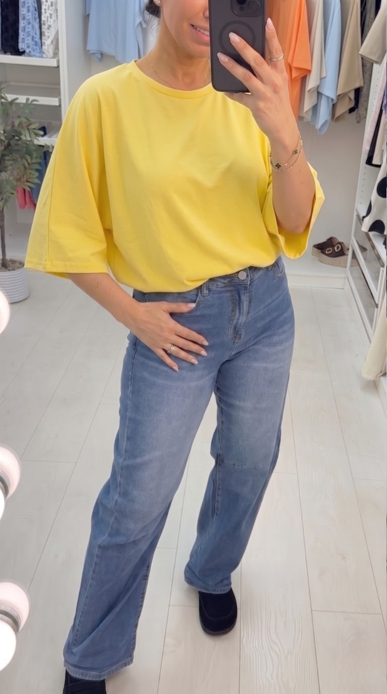 Ellis Plain Bubble Hem T-Shirt