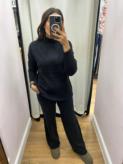 Hana Plain Knitted Loungewear Set