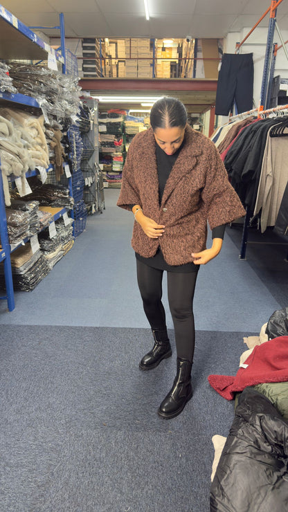 Ophelia Soft 3/4 Sleeve Button Front Jacket