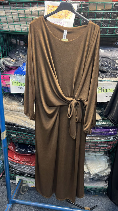 Tabina Tie Front Maxi Dress