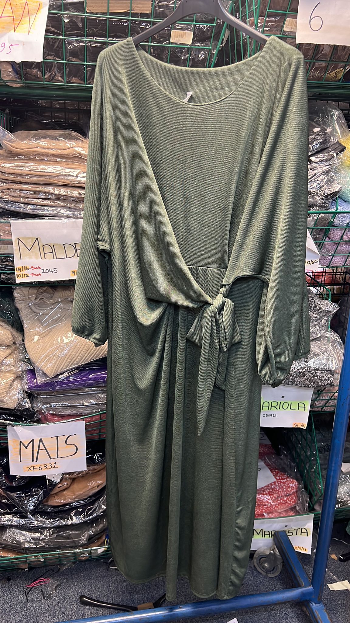 Tabina Tie Front Maxi Dress