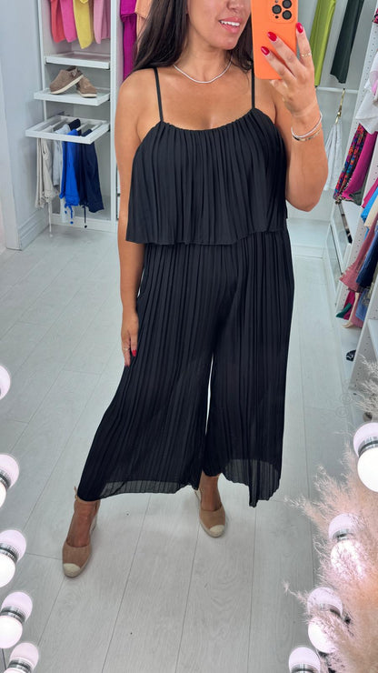 Reece Pleated Double Layer Jumpsuit