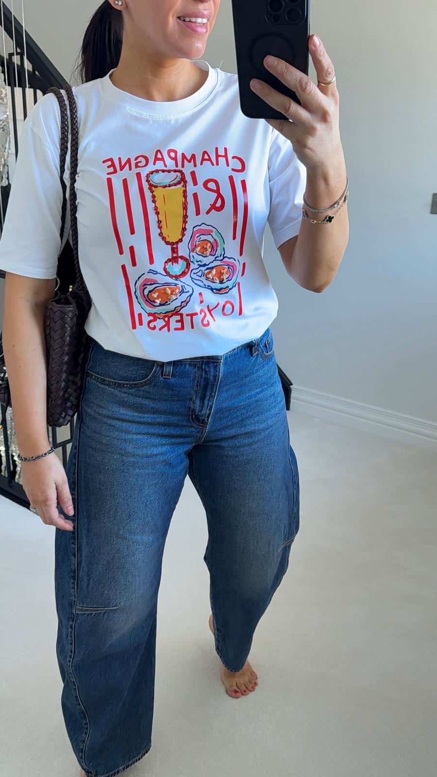 Sanela 'Champagne & Oysters' T-Shirt