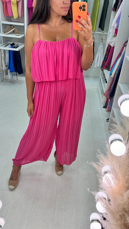 Reece Pleated Double Layer Jumpsuit