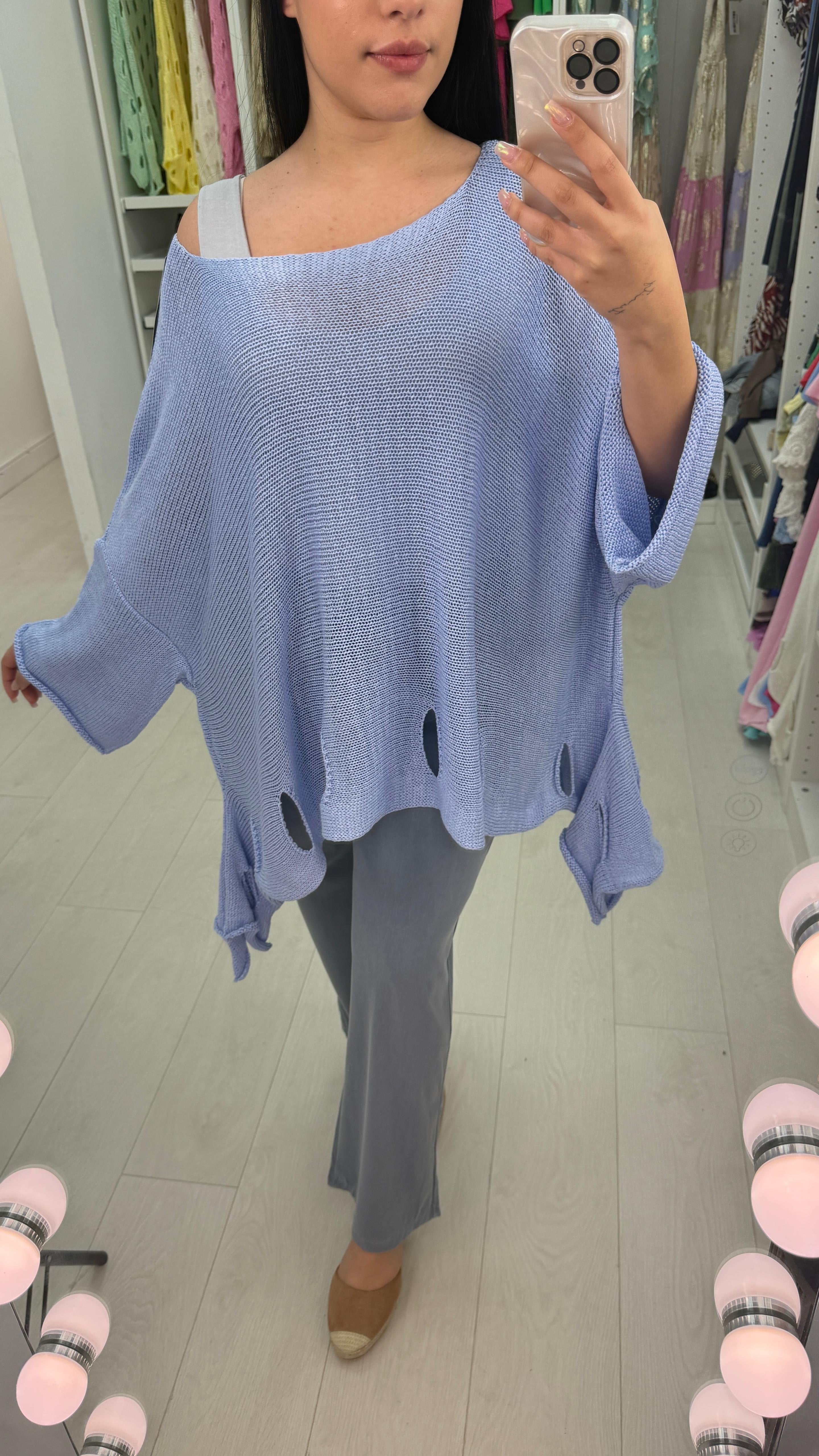 Holy Asymmetric Oversized Jumper