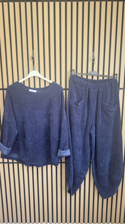 Jordaine Corduroy Carrot Leg Lounge Set