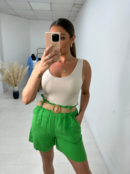 Jones Striped Linen Shorts