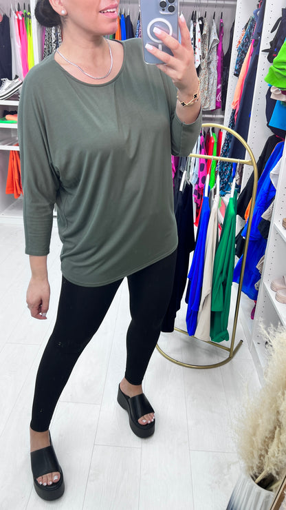 Josephine Jersey Stretch Batwing Top