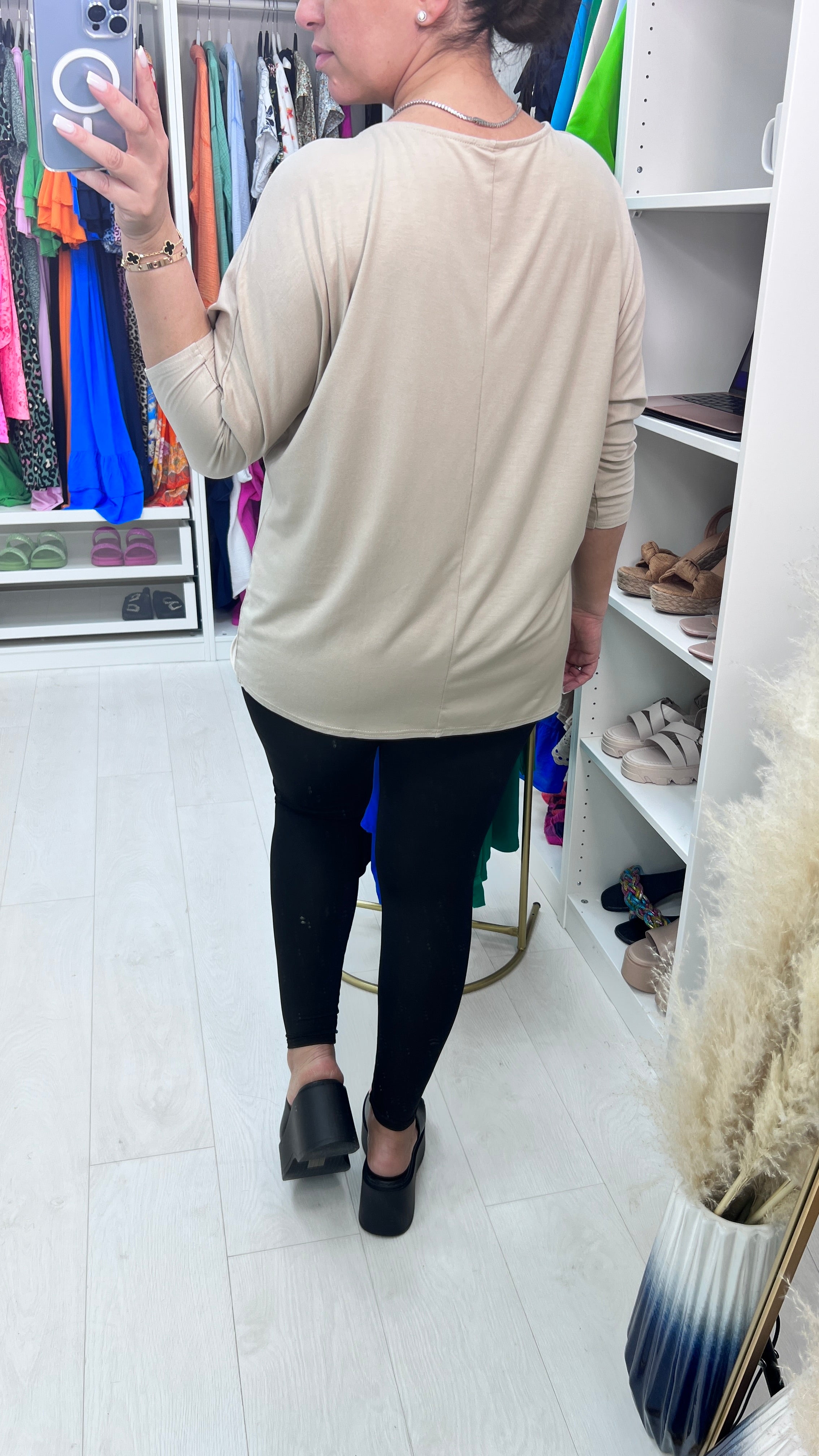 Josephine Jersey Stretch Batwing Top