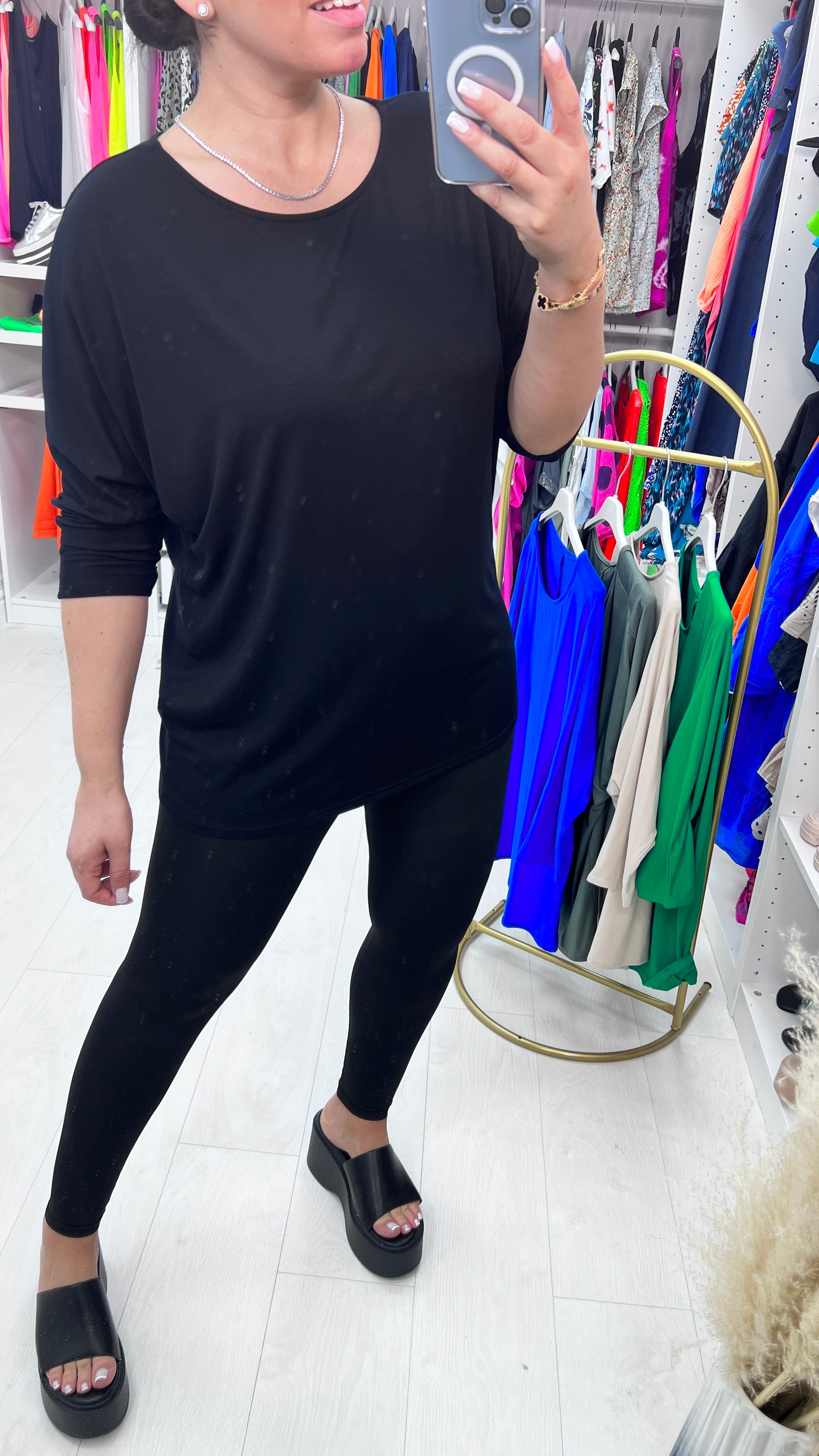 Josephine Jersey Stretch Batwing Top