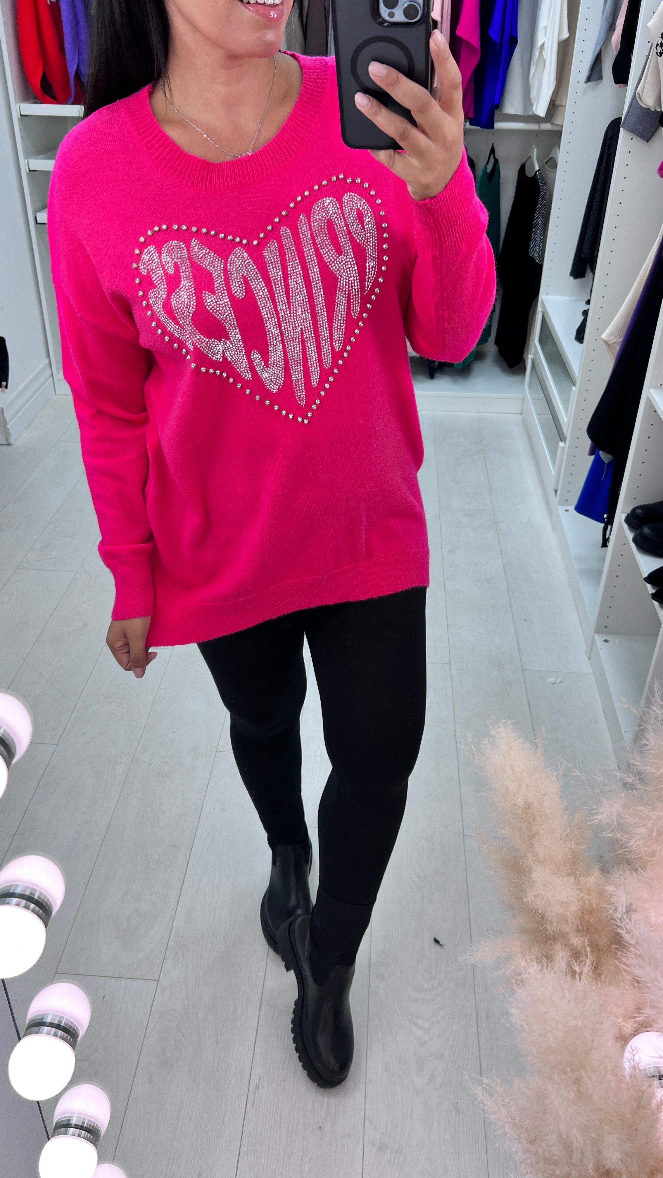 Kyra Gem Stud Princess Heart Jumper