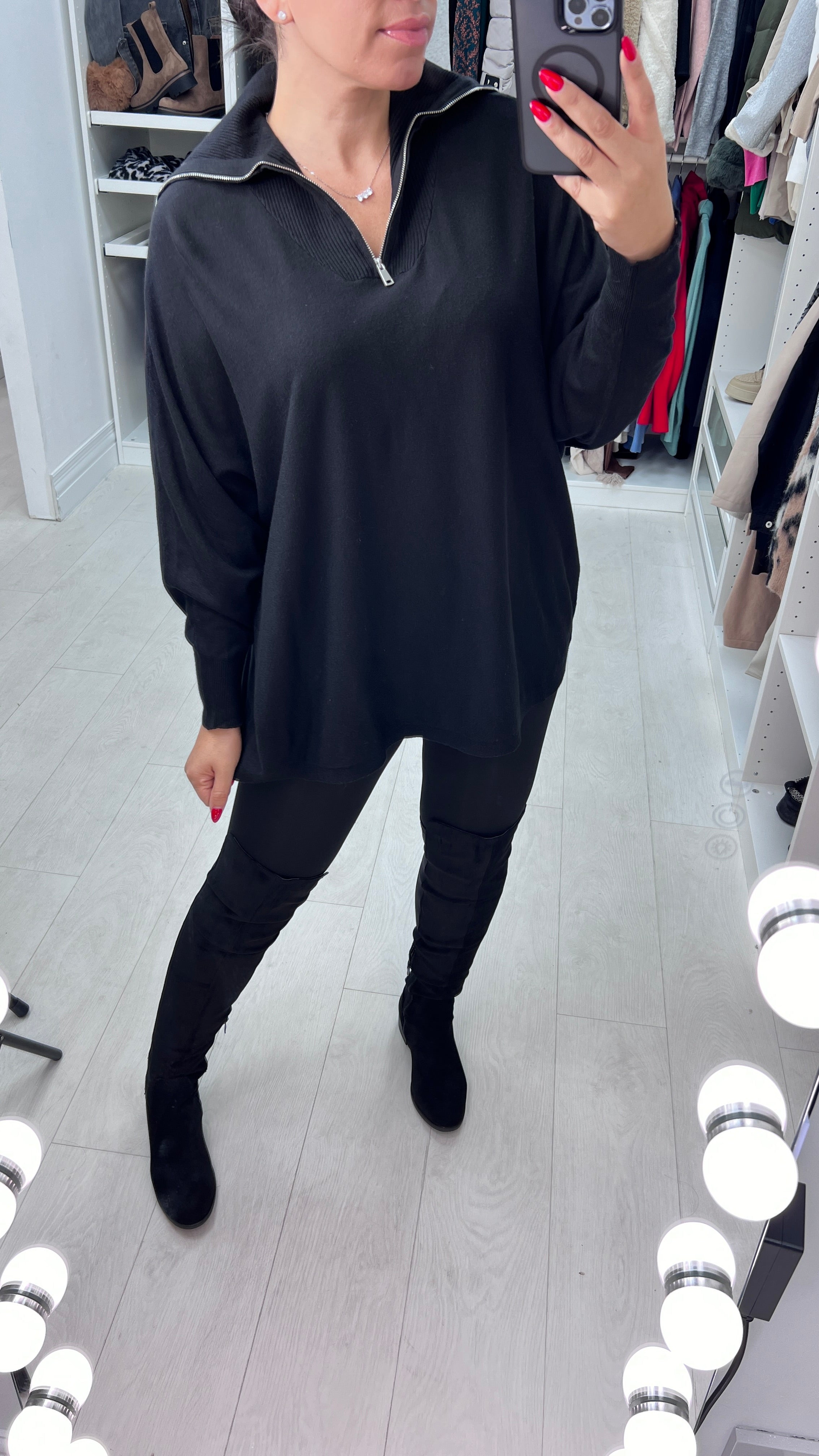 Nolan Half-Zip Knit Jumper