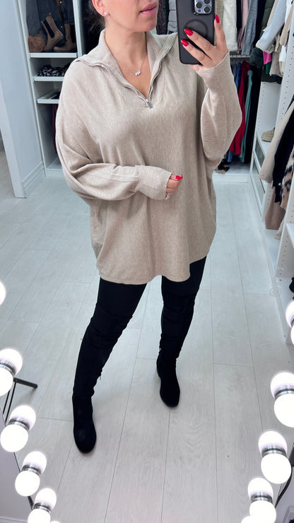 Nolan Half-Zip Knit Jumper