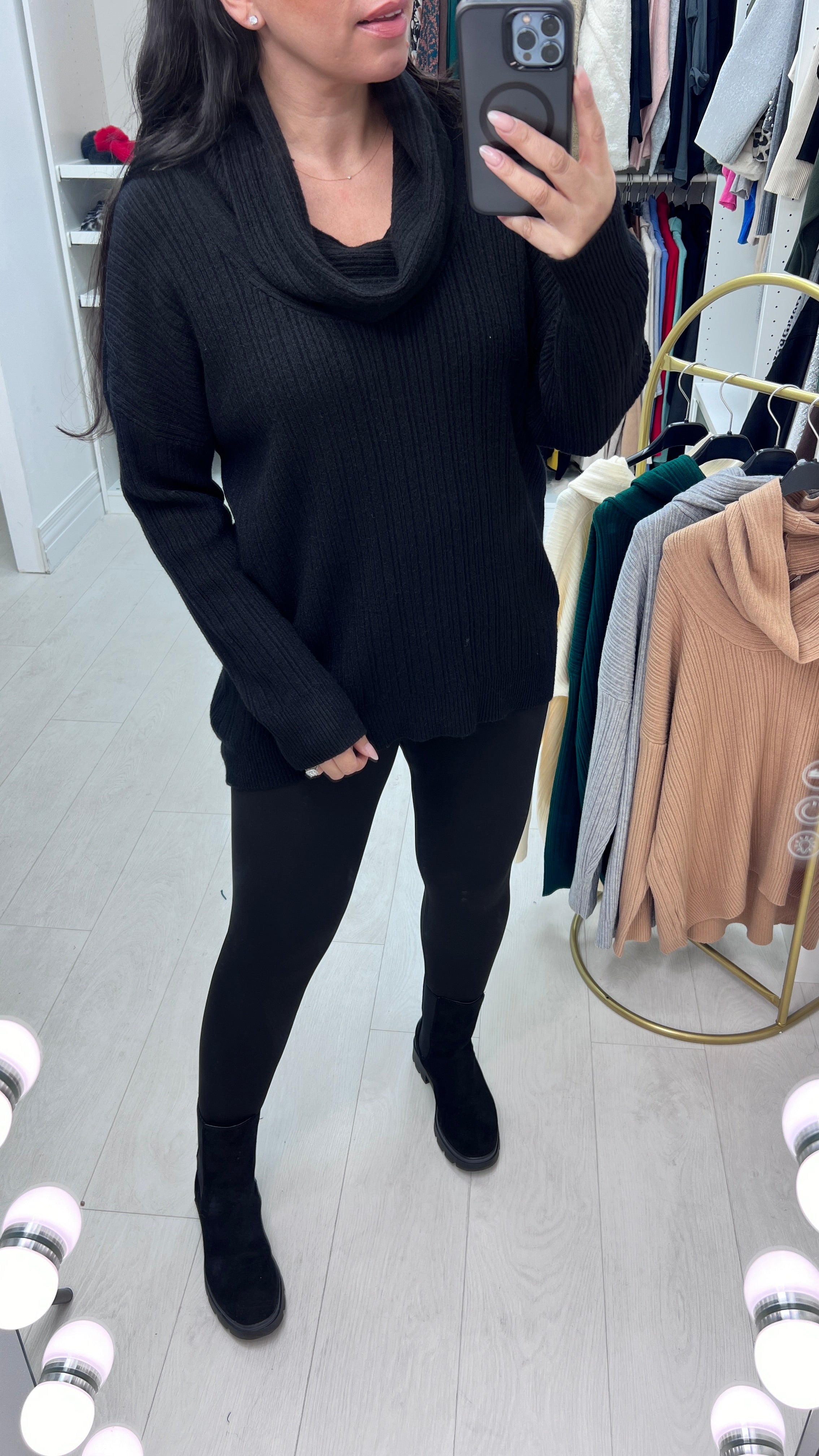 Oaklyn Cowl Neck Knit Jumper