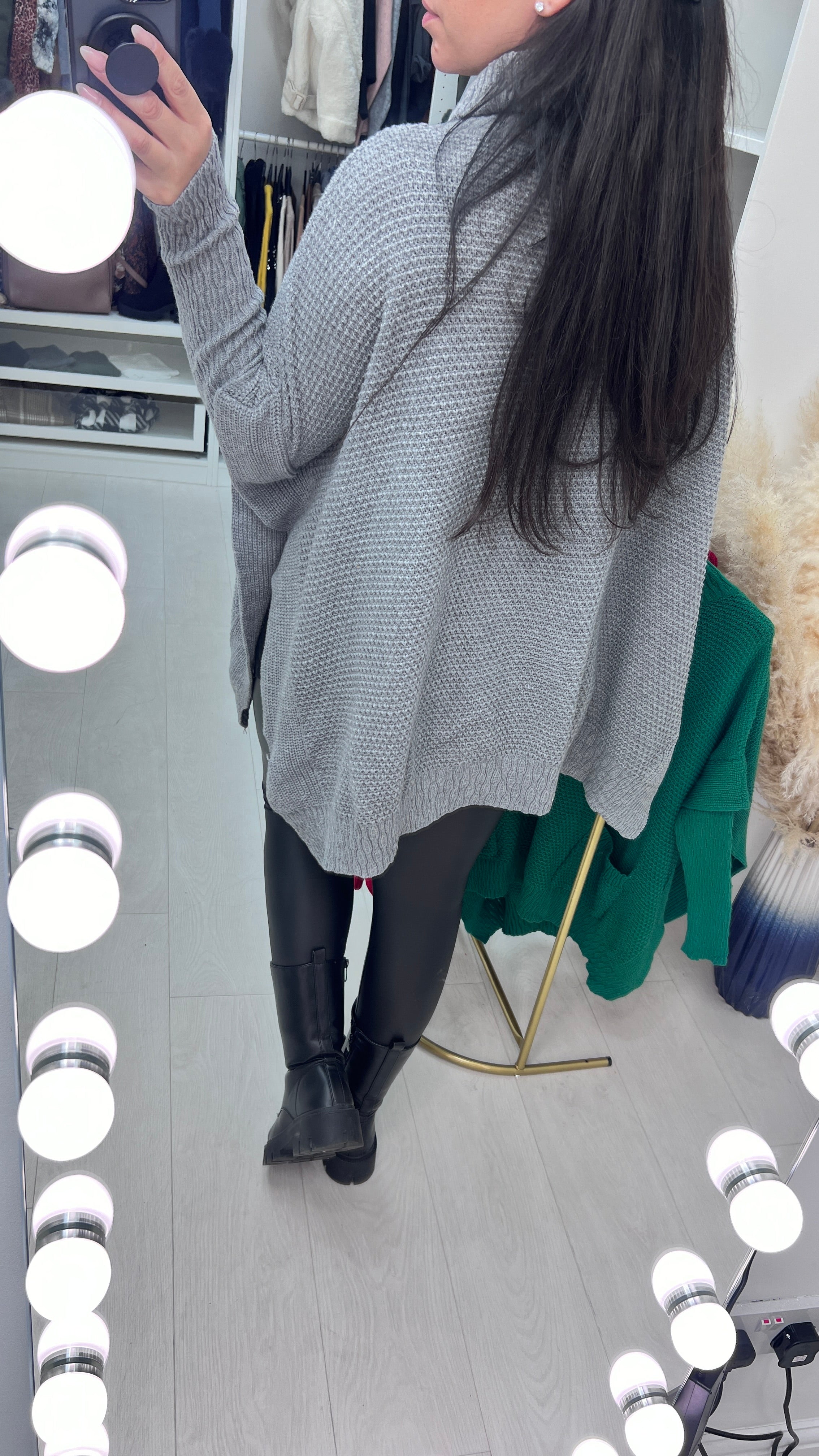 Palmer Roll Neck Poncho Jumper