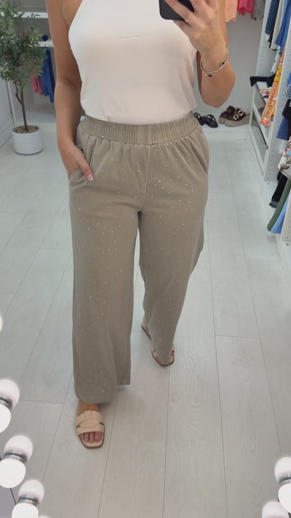 Harlow Embellished Elasticated Waist Trousers