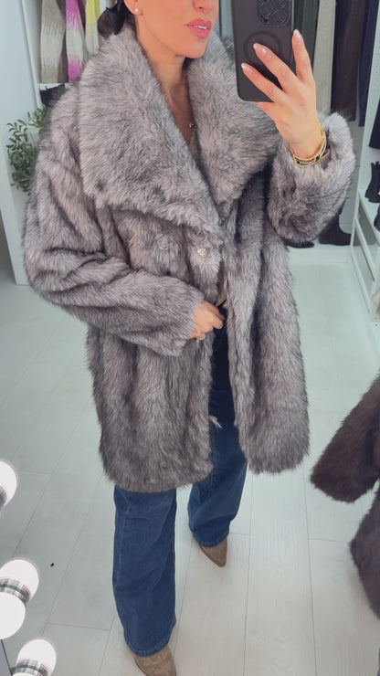 Liliana Faux Fur Oversized Coat