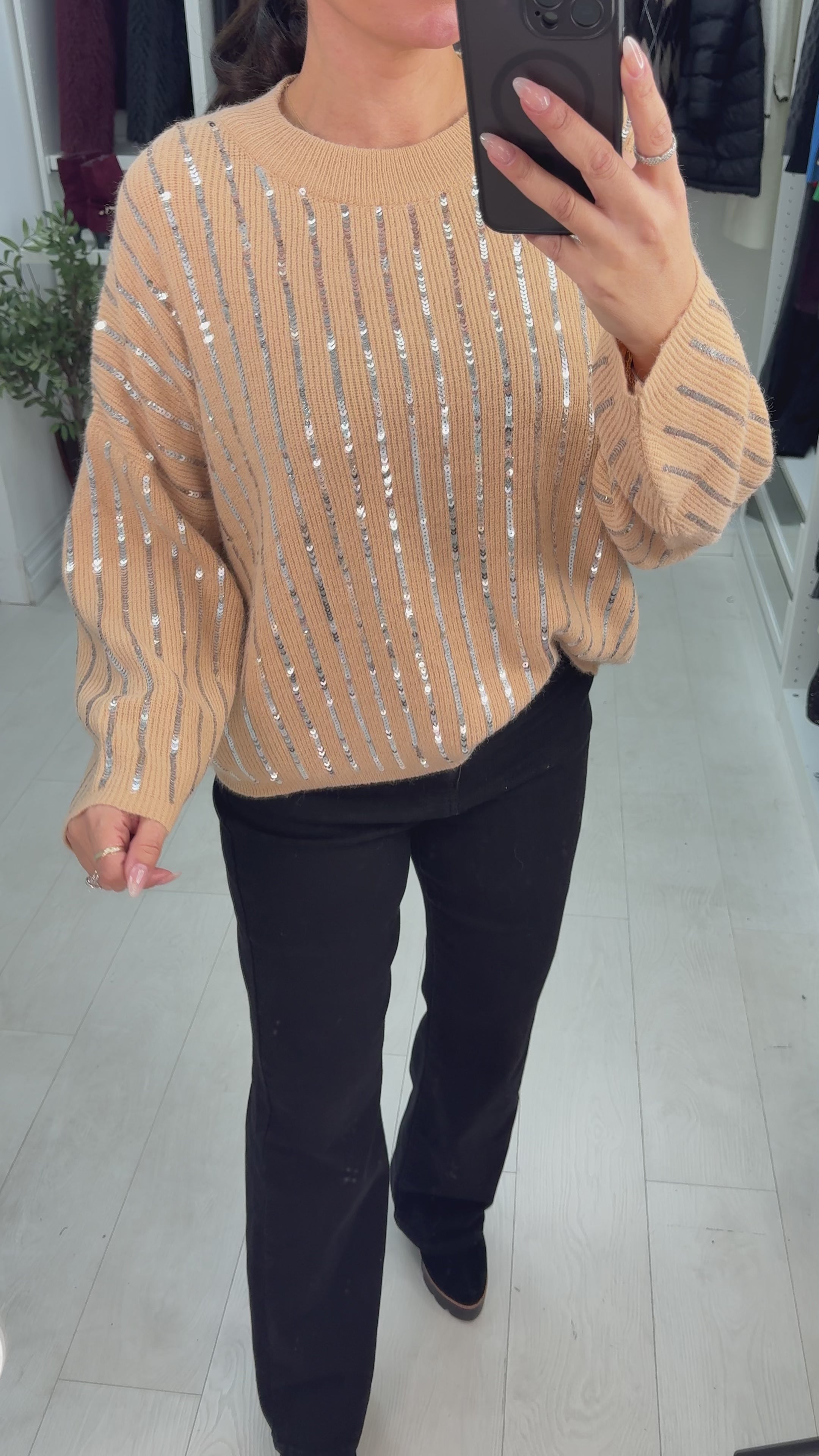Petra Sequin Embellished Super Soft Jumper