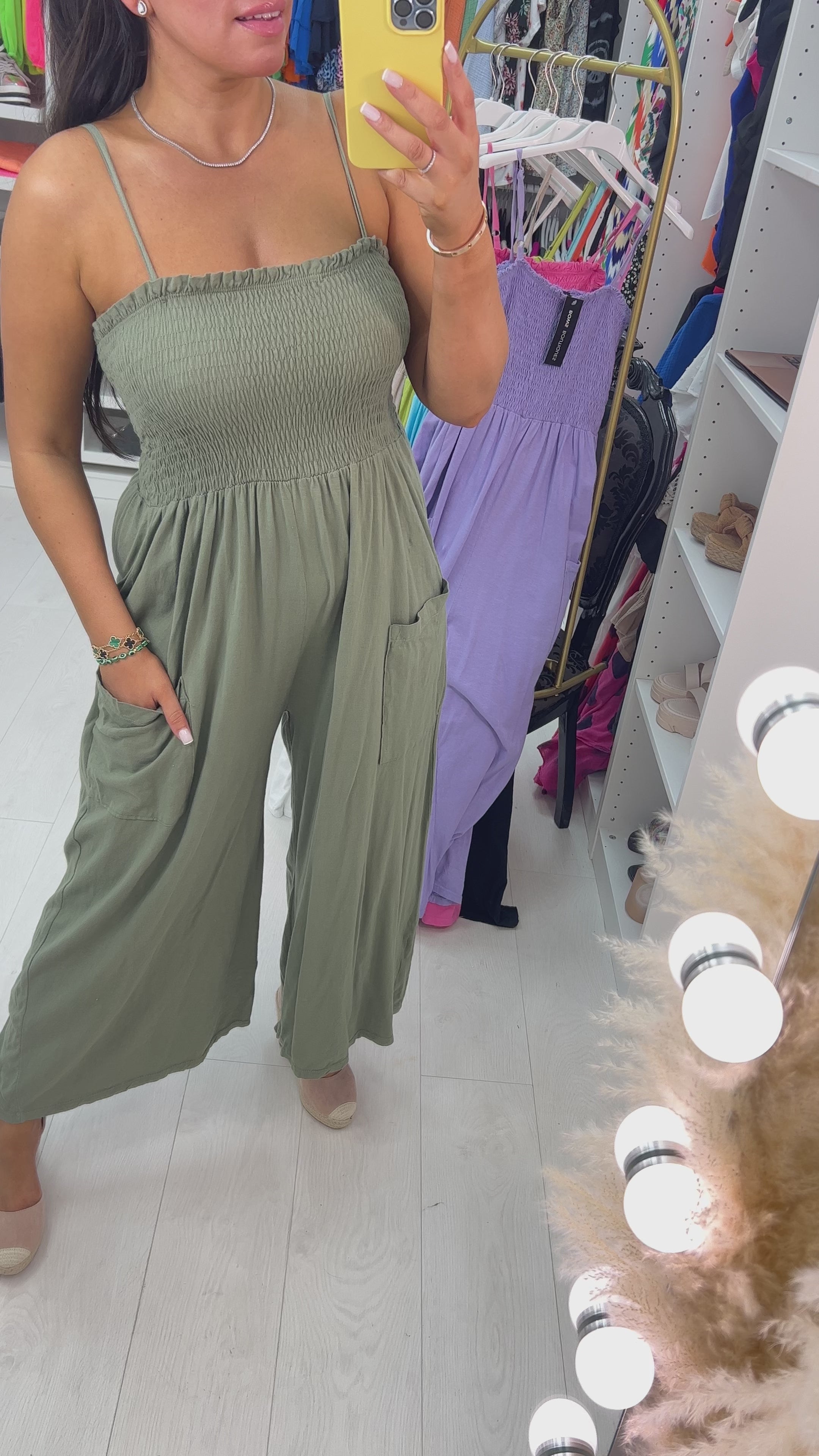 Grenada Elasticated Bust Pocket Jumpsuit