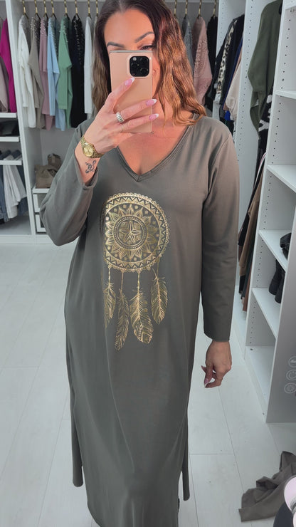 Theresa Long Sleeve Dreamcatcher Dress