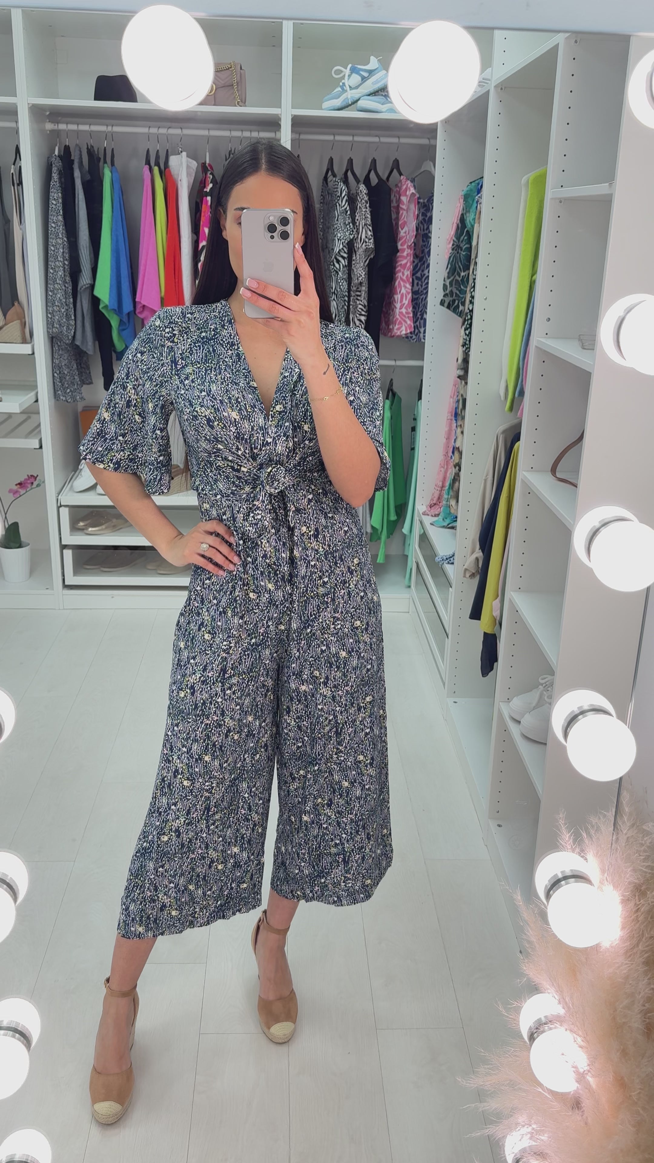 Pandora Wrap Front Floral Jumpsuit